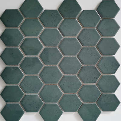 Castello Hexagon Donker Groene  32x28x0.8  cm
