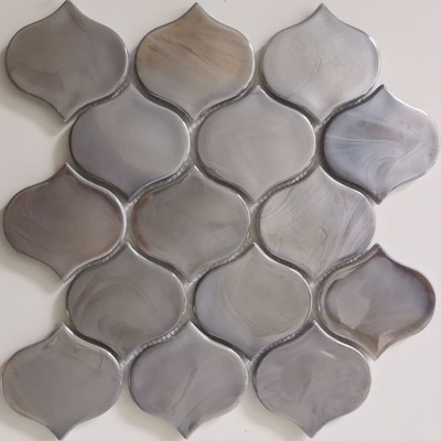 Glassmosaik Arabesque   Grijs  26,4 x28,3x 0,6  cm