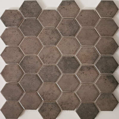 Castello Hexagon Grijs  32x28x0.8  cm