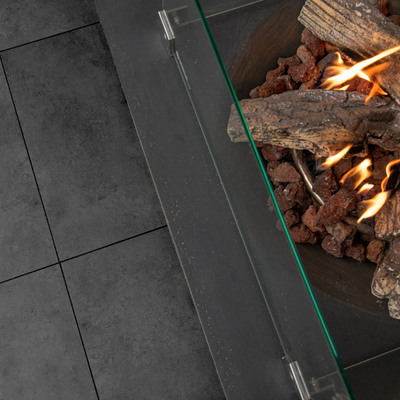 Cimenti Clay  Antracite  60X60X2 cm